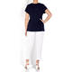 LUISA VIOLA SEQUIN T-SHIRT NAVY