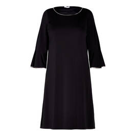 LUISA VIOLA DIAMANTE EMBELLISHED BLACK DRESS - Plus Size Collection
