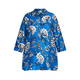 LUISA VIOLA FLORAL SHIRT BLUE