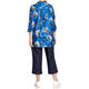 LUISA VIOLA FLORAL SHIRT BLUE