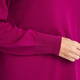 LUISA VIOLA KNITTED TUNIC WINE WITH LUREX CUFF