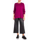 LUISA VIOLA KNITTED TUNIC WINE WITH LUREX CUFF