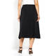 LUISA VIOLA BIAS CUT SKIRT BLACK