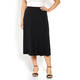LUISA VIOLA BIAS CUT SKIRT BLACK