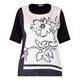 LUISA VIOLA SATIN FRONT T-SHIRT 