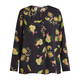 LUISA VIOLA FLORAL PRINT TUNIC BLACK