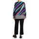 LUISA VIOLA RAINBOW AND BLACK TUNIC