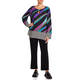 LUISA VIOLA RAINBOW AND BLACK TUNIC