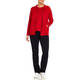 LUISA VIOLA KNITTED HOODY RED 