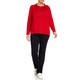 LUISA VIOLA KNITTED HOODY RED 