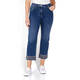 LUISA VIOLA EMBROIDERED HEM JEANS