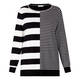 LUISA VIOLA STRIPE KNITTED TUNIC BLACK AND WHITE 