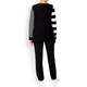 LUISA VIOLA STRIPE KNITTED TUNIC BLACK AND WHITE 