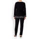 LUISA VIOLA JERSEY TUNIC WITH CHIFFON HEM