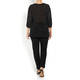 LUISA VIOLA KNITTED TUNIC BLACK