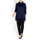 LUISA VIOLA KNITTED TUNIC WITH LACE INSERTS
