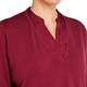 LUISA VIOLA KNITTED TUNIC WITH SATIN INSERT WINE