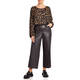 LUISA VIOLA PRINT TOP TAUPE 