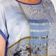 LUISA VIOLA SCARF PRINT TOP