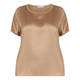 LUISA VIOLA SATIN FRONT TOP CARAMEL