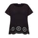LUISA VIOLA EMBROIDERED TOP BLACK