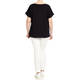 LUISA VIOLA EMBROIDERED TOP BLACK