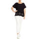 LUISA VIOLA EMBROIDERED TOP BLACK