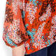 LUISA VIOLA FLORAL PRINT TUNIC ORANGE