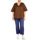 LUISA VIOLA TUNIC BROWN