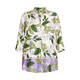 LUISA VIOLA PRINTED SATIN SHIRT KIWI