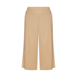 LUISA VIOLA COTTON TWILL CULOTTE SAND - Plus Size Collection