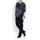 ELENA MIRO monochrome knitted tunic SWEATER with snood