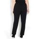 MARINA RINALDI BLACK PULL ON FRONT CREASE TROUSER 