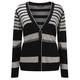 ELENA MIRO STRIPE V NECK CARDIGAN