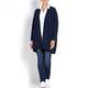 Marina Rinaldi LONG navy cotton blend CARDIGAN