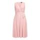 MARINA RINALDI pink silk tea DRESS with optional sleeves