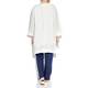 Marina Rinaldi Long ivory linen Jacket
