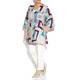 Marina Rinaldi Linen Mix Long patterned Jacket