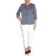 Marina Rinaldi Collarless navy and white JACKET