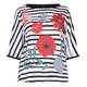 Marina Rinaldi stripe and floral print TOP