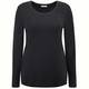 Persona black long sleeve scoop neck top