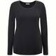 Persona black long sleeve scoop neck top