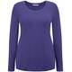 Persona royal blue long sleeve scoop neck top