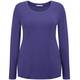 Persona royal blue long sleeve scoop neck top
