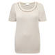 MARINA RINALDI PALE PINK EMBELLISHED T-SHIRT