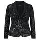 Murek BLACK SEQUINNED COCKTAIL JACKET