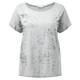 YOEK SILVER FOIL PRINT TOP