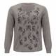 Musetti grey SWEATER with crystal embellishment