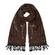 AHMADDY PURE WOOL SHAWL BROWN