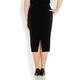 Marina Rinaldi BLACK PENCIL SKIRT WITH SATIN DETAILS